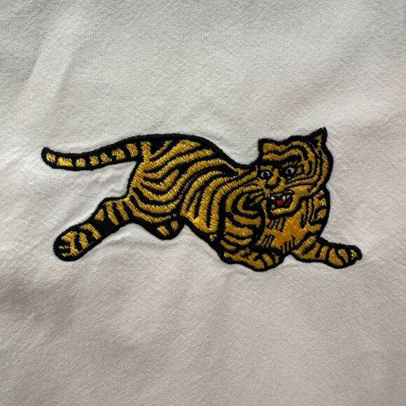 Kenzo White Oxford Shirt – Embroidered Tiger - Men's M - Picture 3 of 3
